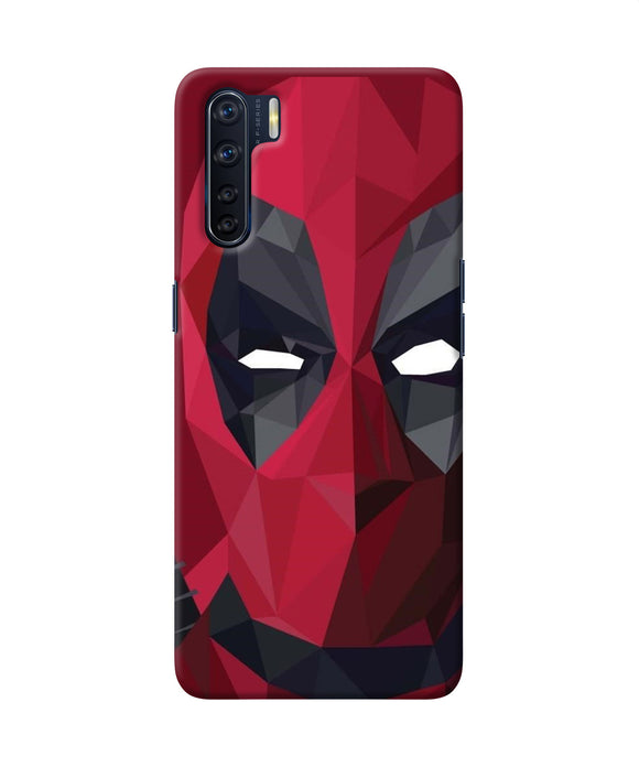 Abstract Deadpool Mask Oppo F15 Back Cover