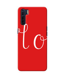 Love One Oppo F15 Back Cover