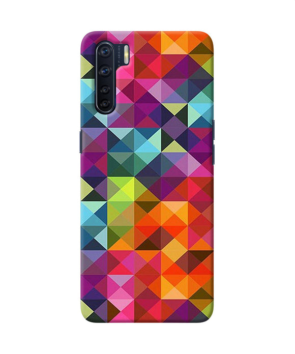 Abstract Triangle Pattern Oppo F15 Back Cover