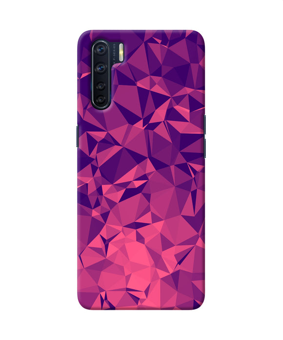 Abstract Red Blue Shine Oppo F15 Back Cover