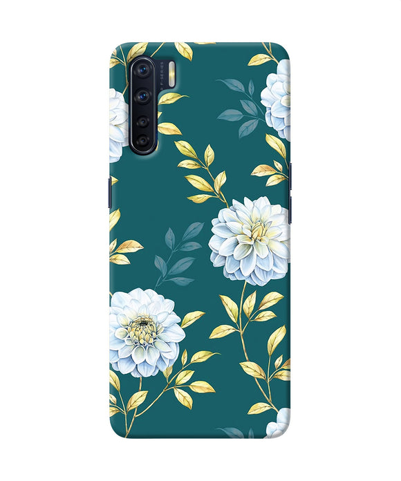 Flower Canvas Oppo F15 Back Cover