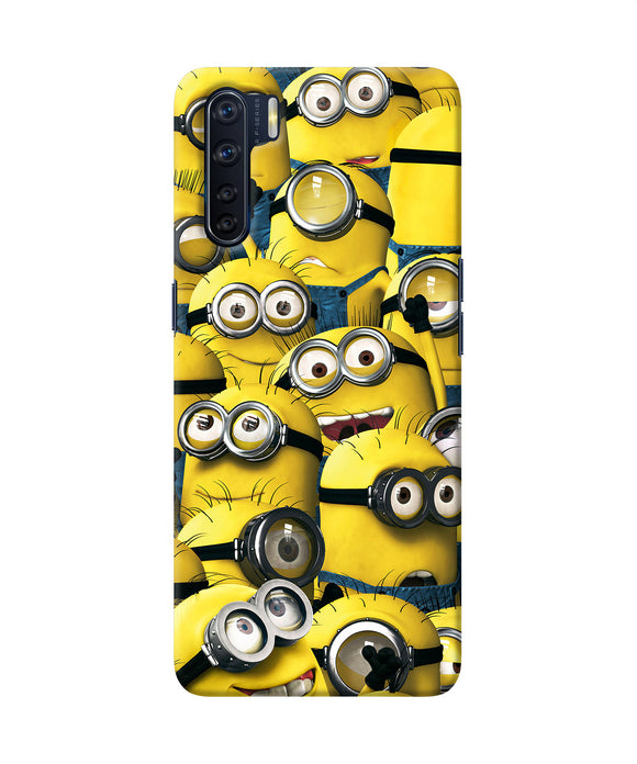 Minions Crowd Oppo F15 Back Cover