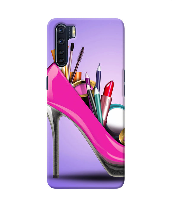 Makeup Heel Shoe Oppo F15 Back Cover