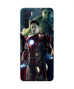 Ironman Hulk Space Oppo F15 Back Cover