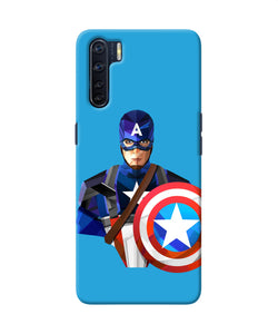 Captain America Character Oppo F15 Back Cover