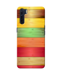 Wooden Colors Oppo F15 Back Cover