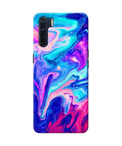 Abstract Colorful Water Oppo F15 Back Cover