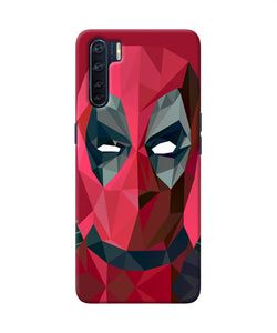 Abstract Deadpool Full Mask Oppo F15 Back Cover