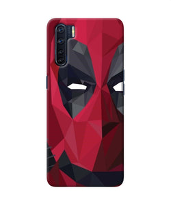 Abstract Deadpool Half Mask Oppo F15 Back Cover