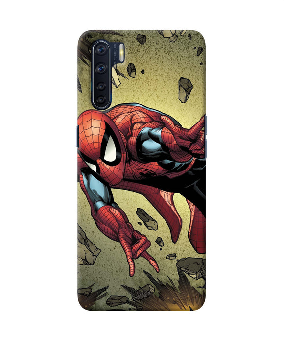 Spiderman On Sky Oppo F15 Back Cover