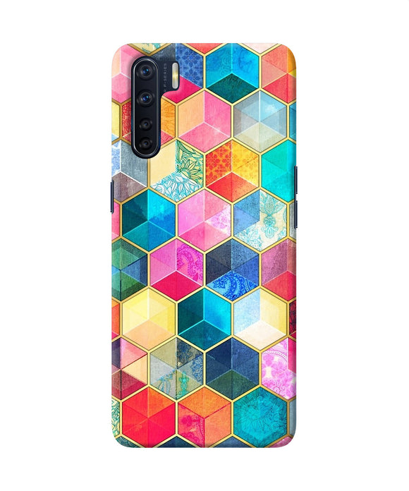 Abstract Color Box Oppo F15 Back Cover