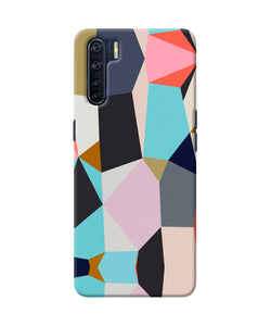 Abstract Colorful Shapes Oppo F15 Back Cover