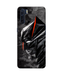 Batman Black Side Face Oppo F15 Back Cover