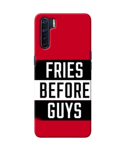 Fries Before Guys Quote Oppo F15 Back Cover