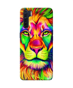 Lion Color Poster Oppo F15 Back Cover