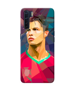 Abstract Ronaldo Oppo F15 Back Cover