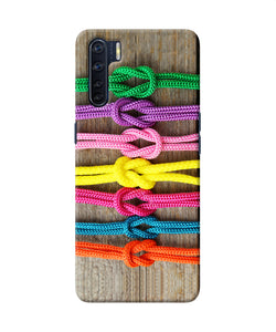 Colorful Shoelace Oppo F15 Back Cover