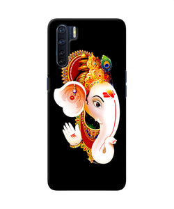 Lord Ganesh Face Oppo F15 Back Cover