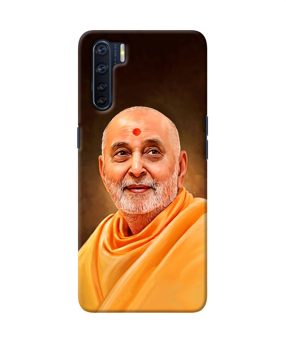 Pramukh Swami Painting Oppo F15 Back Cover