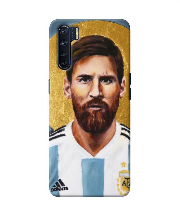 Messi Face Oppo F15 Back Cover