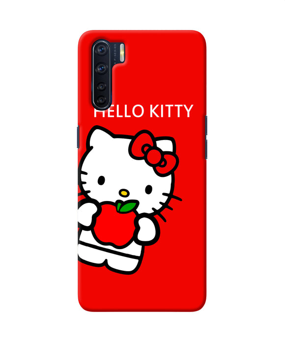 Hello Kitty Red Oppo F15 Back Cover