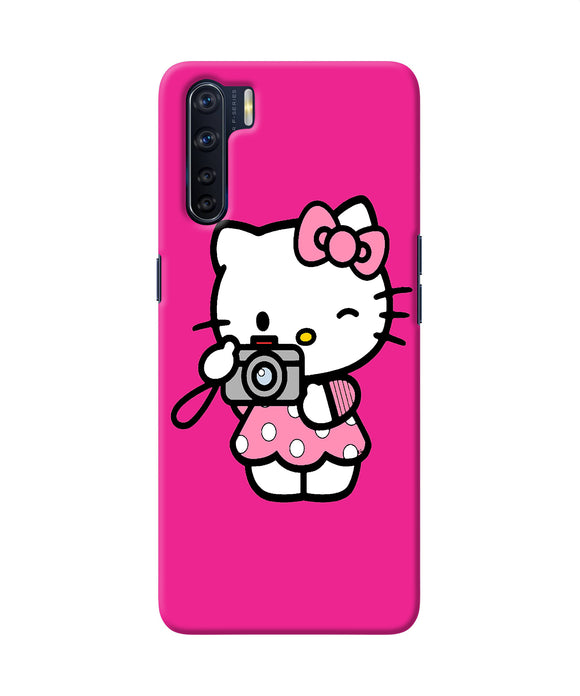 Hello Kitty Cam Pink Oppo F15 Back Cover