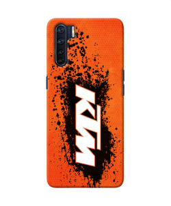 Ktm Black Spray Oppo F15 Back Cover