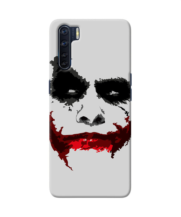 Joker Dark Knight Red Smile Oppo F15 Back Cover