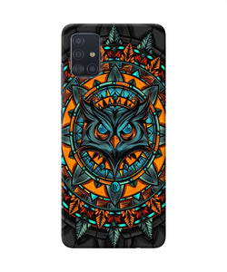 Angry Owl Art Samsung A51 Back Cover