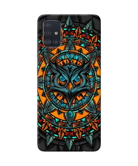 Angry Owl Art Samsung A51 Back Cover