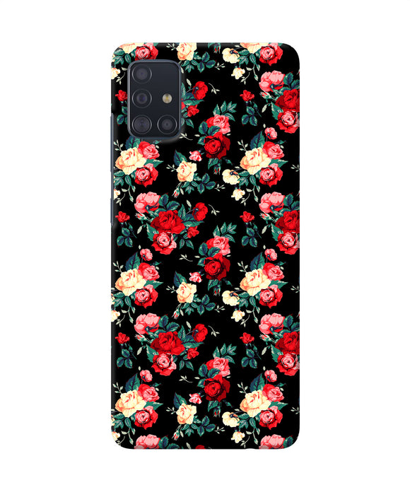 Rose Pattern Samsung A51 Back Cover