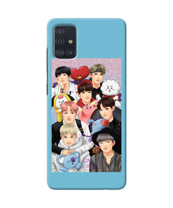 BTS with animals Samsung A51 Back Cover