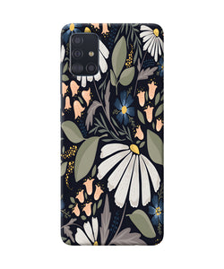 Flowers Art Samsung A51 Back Cover