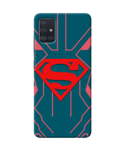 Superman Techno Samsung A51 Real 4D Back Cover