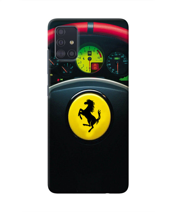 Ferrari Steeriing Wheel Samsung A51 Real 4D Back Cover