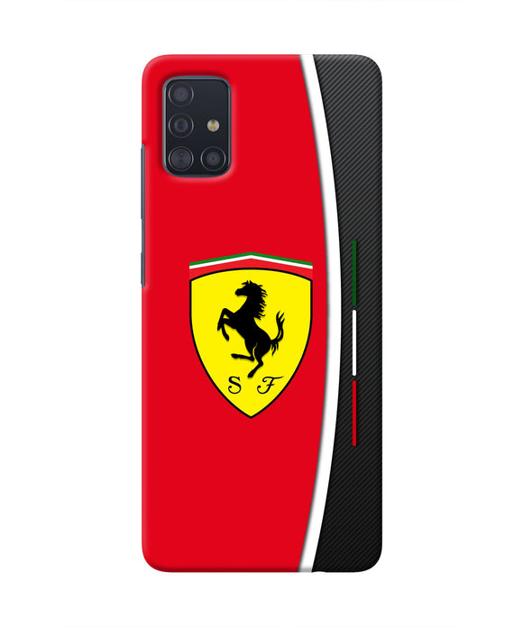 Ferrari Abstract Red Samsung A51 Real 4D Back Cover