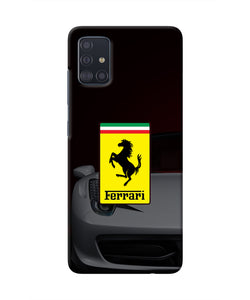 White Ferrari Samsung A51 Real 4D Back Cover