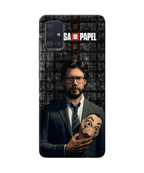 Money Heist Professor with Mask Samsung A51 Back Cover