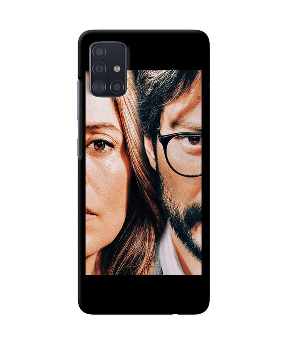 Money Heist Professor With Rachel Samsung A51 Back Cover