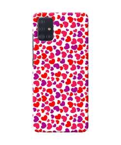 Heart Print Samsung A51 Back Cover