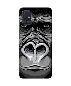 Black Chimpanzee Samsung A51 Back Cover