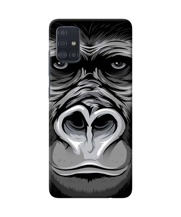 Black Chimpanzee Samsung A51 Back Cover