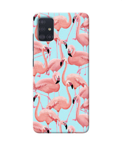 Abstract Sheer Bird Print Samsung A51 Back Cover