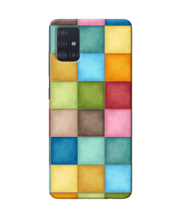 Abstract Colorful Squares Samsung A51 Back Cover