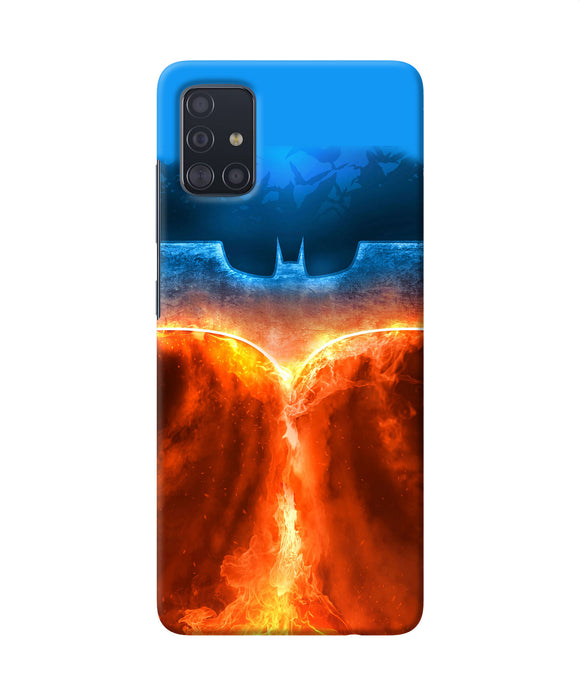 Burning Batman Logo Samsung A51 Back Cover