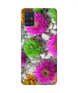 Natural Flower Stones Samsung A51 Back Cover