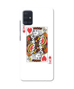 Heart King Card Samsung A51 Back Cover