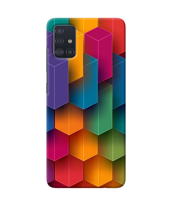 Abstract Rectangle Print Samsung A51 Back Cover