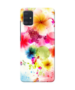 Flowers Print Samsung A51 Back Cover