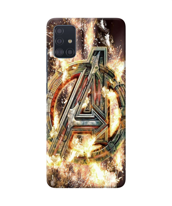 Avengers Burning Logo Samsung A51 Back Cover